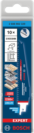 Bosch EXPERT aknalammutuse terade komplekt S959DHM, 10-osaline.